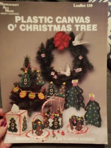 Kunststoff Leinwand O' Weihnachtsbaum Muster #139 Handarbeit Ala Mode 1990 - Bild 1 von 2