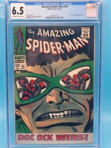Amazing Spider-Man #55 CGC 6.5 (12/67) Classic John Romita cover Doctor Octopus