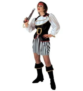 Piraten Lady kleines Deluxe Kostüm für Erwachsene - Bild 1 von 1
