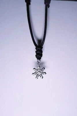 Colar masculino floco de neve pingente flechas - Imagem 1 de 4