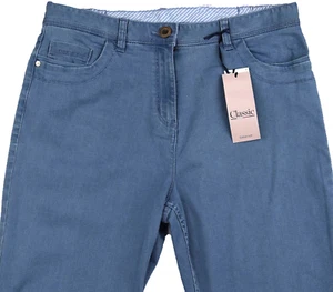Marks and Spencer klassische blaue Damenjeans Größe 24 18 16 14 12 Medium kurz von M&S - Bild 1 von 12