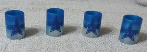 2 Dallas Cowboys Shot Glasses Each hold 1/2 oz handmade with food grade resin - Picture 1 of 11