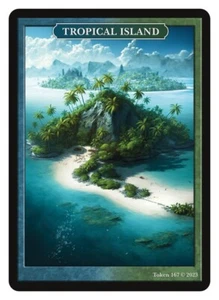 Tropical Island Token  Givememana Tokens Series 2 Magic the Gathering MTG - Picture 1 of 2