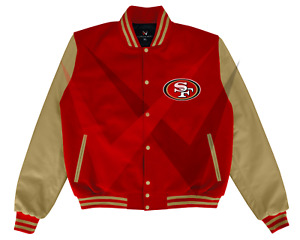 NFL Sf49ers Varsity Jacket Original Wool and Leather 