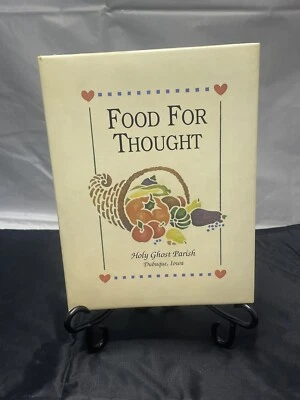 Vintage Food For Thought Holy Ghost Church Recipes Book Dubuque Iowa Year 2000 - Image 1 of 4