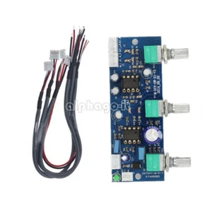 DC 12V-24V Low-pass Filter NE5532 Subwoofer 2.1CH Pre-Amplifier Preamp Board - Foto 1 di 4