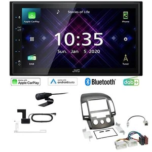 JVC Radio Apple CarPlay Android DAB+ für Hyundai i30 2008-2012 manuelle Klima - Bild 1 von 8