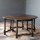 Victorian Gate Leg Drop Leaf Distressed Dining Table
