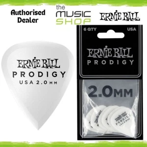 Ernie Ball Prodigy Standard 2.0mm White Guitar Picks, 6 Pack - 9202 - Bild 1 von 4