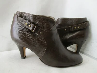 Anyi Lu Italy Brown Leather Handmade Zip Ankle Boots Womens Size 41 EUR - Image 1 of 4