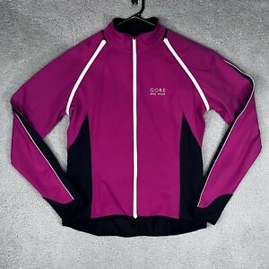 Gore Bike Wear Jacket Womens Large Pink Windstopper Soft Shell Cycling Active