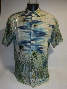 #8692 NEW SILK TRADERS HAWAIIAN SS SILK ALOHA SHIRT MEN'S SMALL - Picture 1 of 5