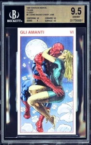 1995 Tarocchi Marvel Glosy Spider-Man Mary Jane BGS 9.5 Gem Mint POP 5 SP Tarot - Picture 1 of 2