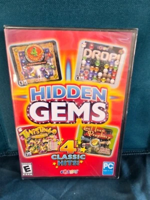Hidden Gems 4 Classic Puzzle Games (PC, CD-ROM 2011) NEW, Sealed - Image 1 of 3