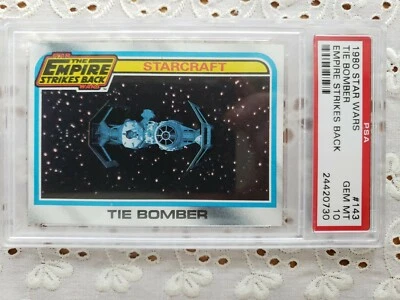 1980 Star Wars #143 TIE BOMBER   EMPIRE STRIKES BACK PSA 10 GEM RARE  - Image 1 of 4