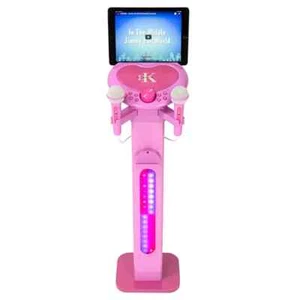 Easy Karaoke Bluetooth Children's Singalong Pedestal Karaoke Machine ~ Pink - Picture 1 of 5