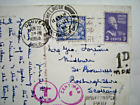 Postmark. MELROSE - ROXBURGHSHIRE. Solid arcs datestamp. Various tax marks. VG.