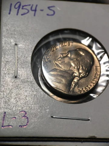 1954 S Jefferson Nickel Mint Cello sealed FREE shipping Gem BU uncirculated Cover
