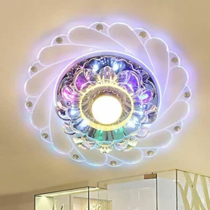 Modern Crystal LED Ceiling Light Chandelier Fixture Aisle Hallway Pendant Lamp K - Picture 1 of 12