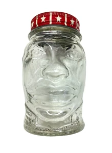 Vintage Nash’s Senape Boxer Lucky Joe Louis Testa Faccia Barattolo Vetro Aroma Buds Coperchio - Foto 1 di 7