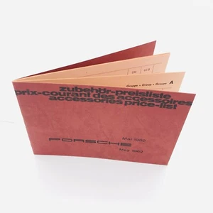 PORSCHE 356 MAY 1962 ACCESSORIES PRICE LIST ZUBEHÖR PREIS LISTE OLDTIMER HEFT vw - Picture 1 of 12