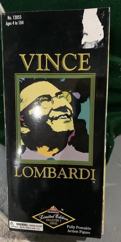 Vince Lombardi Limited Edition Collectors Series NFL Action Figure Doll 1 / 7400 Cover
