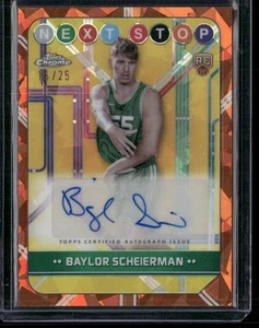 2024-25 Topps Chrome Baylor Scheierman Next Stop Signatures Auto RC Refractor - Bild 1 von 2