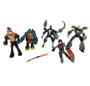 2014 Teenage Mutant Ninja Hero Turtles Figuren Bebop Slash Roboter Soldat Lot - Bild 1 von 9