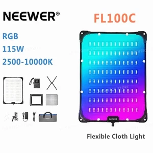 NEEWER FL100C RGB Full Color LED Video Light Flexible Soft Light 115W DMX APP - Picture 1 of 7