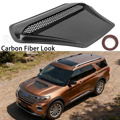 Cubierta del capó de admisión de flujo de aire estilo carbono para Ford Explore Foto 1 de 4