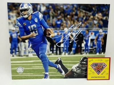 Foto firmada por Jared Goff de los Detroit Lions 8x10 certificado de autenticidad SSC NFL ALL PRO Foto 1 de 4