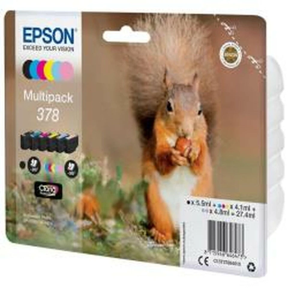 Cartuchos de tinta Epson Multipack 378, foto HD BL, 6 colores Foto 1 de 1