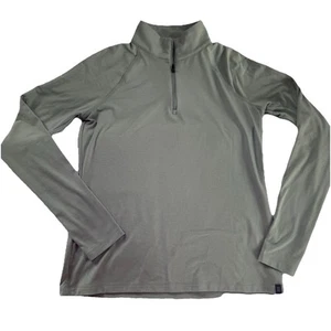 Free Fly Apparel Womens Sz S Sage Green 1/4 Zip Performance Bamboo Pullover - Picture 1 of 8