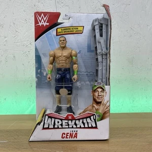 John Cena WWE Mattel Wrekkin' Series 1 Wrestling Action Figure con scala - NUOVO - Foto 1 di 3