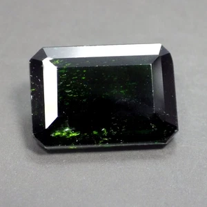5.84 Ct Unbelivable Emerald Cut (13 x 9 mm) 100% Natural Green Chrome Diopside - Picture 1 of 7