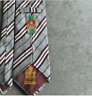 Equestrian Firenze - Italy ???? 100% Silk Power Tie Red/White/Blue Stripped