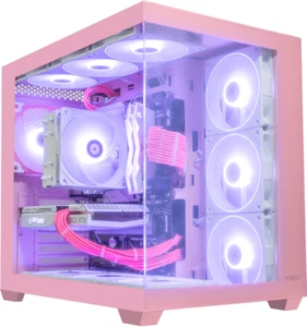 Pink Gaming PC Ryzen 7800X3D RTX 4070 32GB RGB RAM WIFI 6 Bluetooth RGB Lighting - Picture 1 of 5