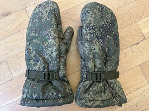 Original Russian Army Military Uniform VKBO Winter Mittens Gloves Camo EMR 18-22 - Picture 1 of 8