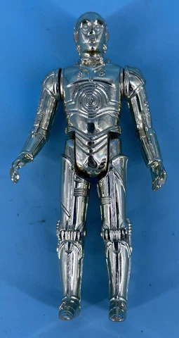 Star Wars C-3P0 Action Figure Vintage 1977 Kenner Gold Lighter Gold Cover