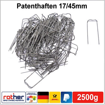 H&R Patenthaften Haften Krampen Römer Adventskranz Mooshaften Basteln 17x45mm 2500g