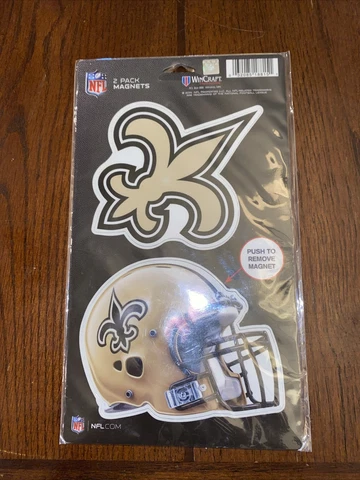 NWT New Orleans Saints 2 Pack Magnet Set NFL Cover