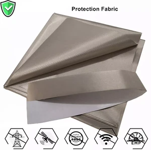 Faraday Protection Fabric EMF Blocking Ripstop Magnetic RF EMI Shielding Cloth - Picture 1 of 10