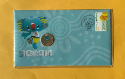 Moneda de 1 dólar Australia PNC Borobi Share the Dream Gold Coast 2018 color Foto 1 de 2