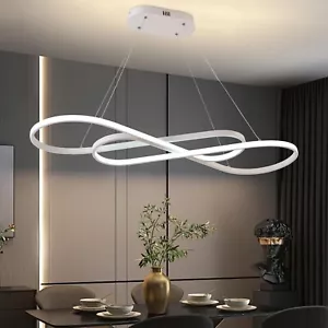 Light, Modern LED Ring Pendant Dining Room Dimmable Ceiling Light Fixture - Picture 1 of 10