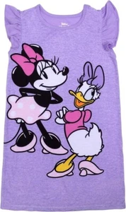 Disney Minnie Mouse and Daisy Duck Toddler Girl's Purple Character Nightgown - Picture 1 of 2
