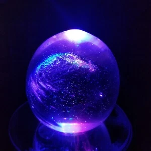 Art Glass Paperweight Cosmic Dust Signed Thames Glass 1986 - Picture 1 of 14