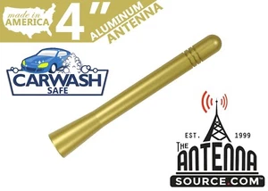 **SHORT** 4" ALUMINUM GOLD ANTENNA MAST - FITS: 2005-2009 Chevrolet Uplander - Picture 1 of 1