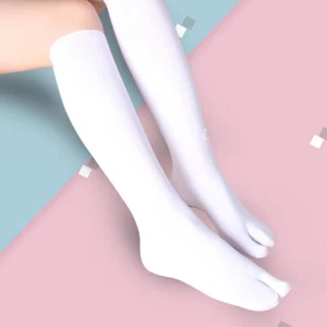 2 Pairs Women Girls Split Two Toe Socks Japanese Geta Tabi Socks School Students - Picture 1 of 18