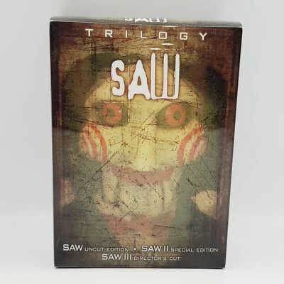 SAW Trilogy Limited Edition 6 Disc 3D Puppet Head DVD Box Set - Region 1 - Image 1 of 4