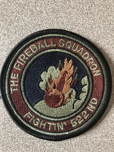 USAF The Fireball Squadron Fightin’ 522nd Patch (K4) - Picture 1 of 2